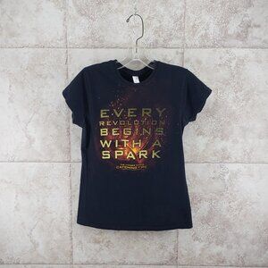 Catching Fire Every Revolution Gildan Short Sleeve Graphic T Shirt Ladies Size M